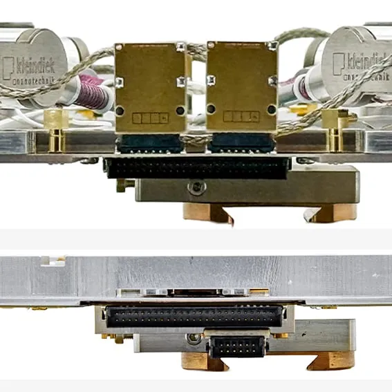 Side views of the NW4 underside showing the docking connector it shares with the Prober Shuttle PS8.